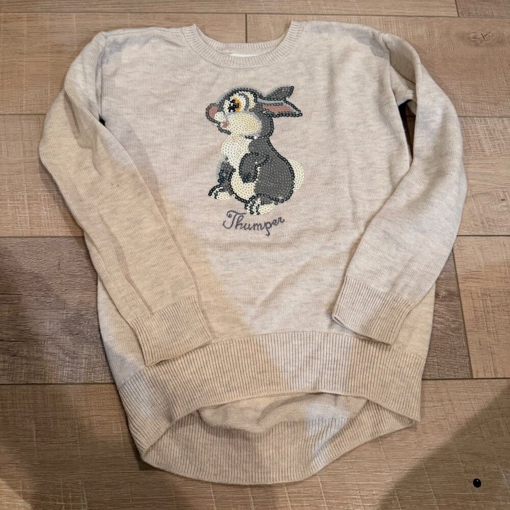 DISNEY GAP BAMBI THUMBER TUNIC SWEATER GIRLS LARGE 12/14
